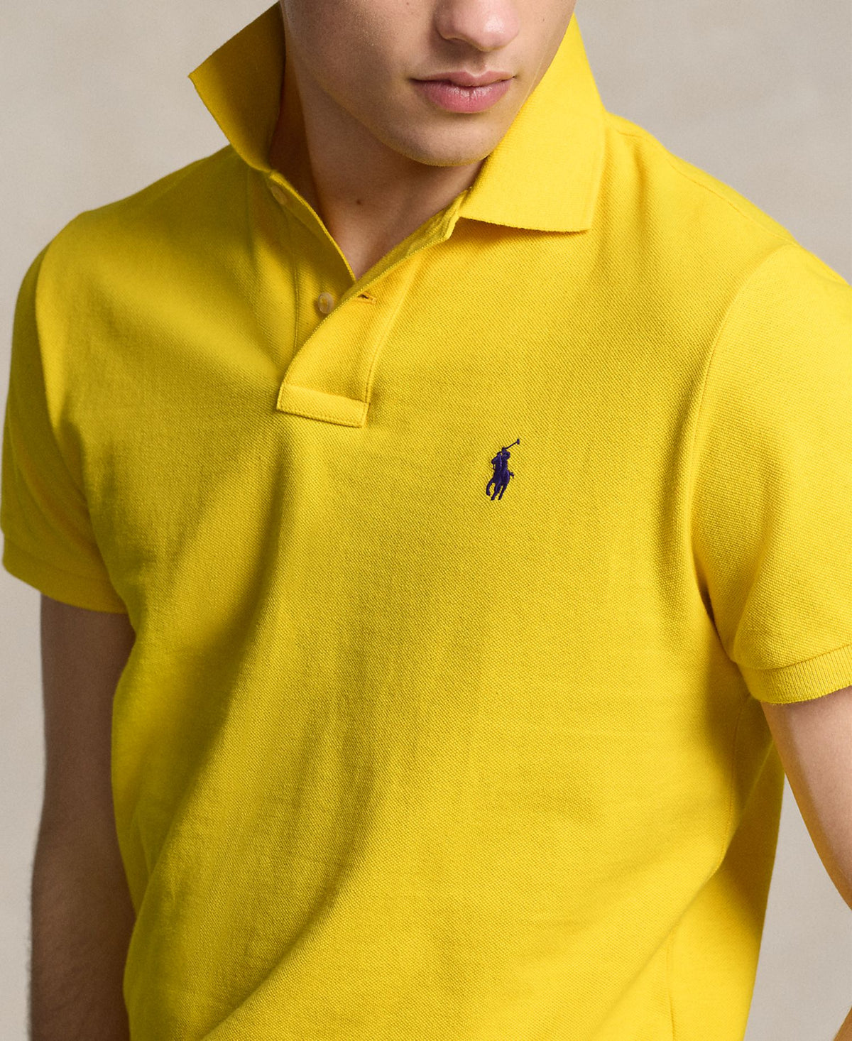 Ralph Lauren Men's Classic-Fit Cotton Polo Shirt - Collegiate Yellow