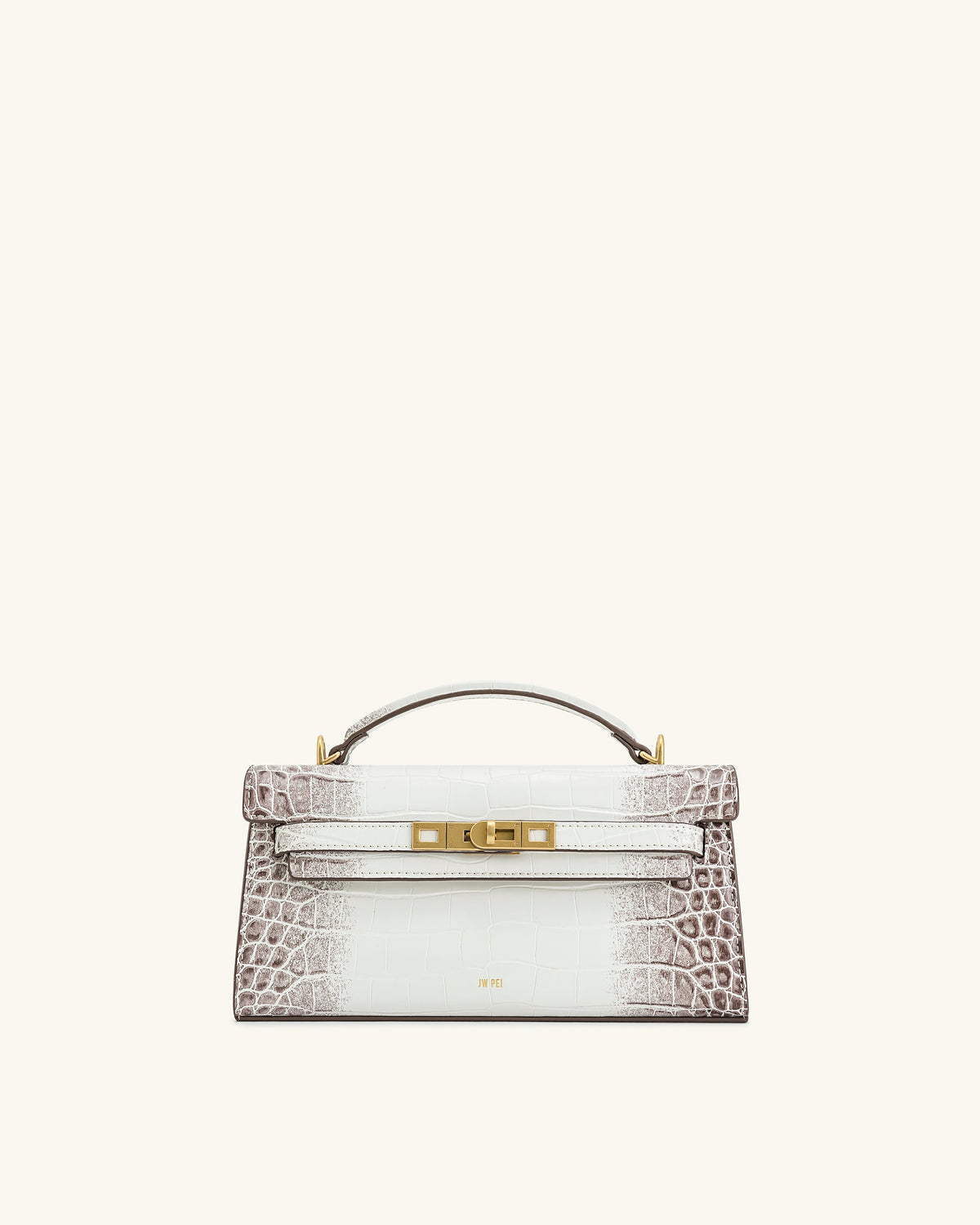 Noor White Croc