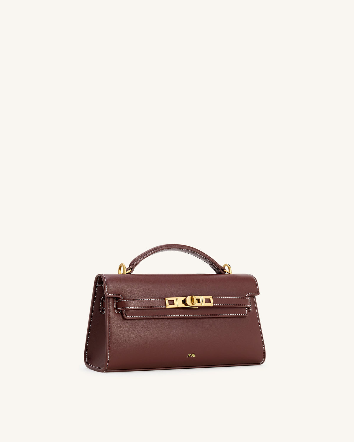 JW PEI Noor Top Handle Bag - Reddish Brown side