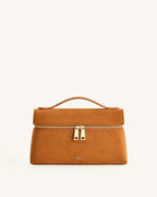JW PEI Thea Top Handle Bag - Faux Suede Camel