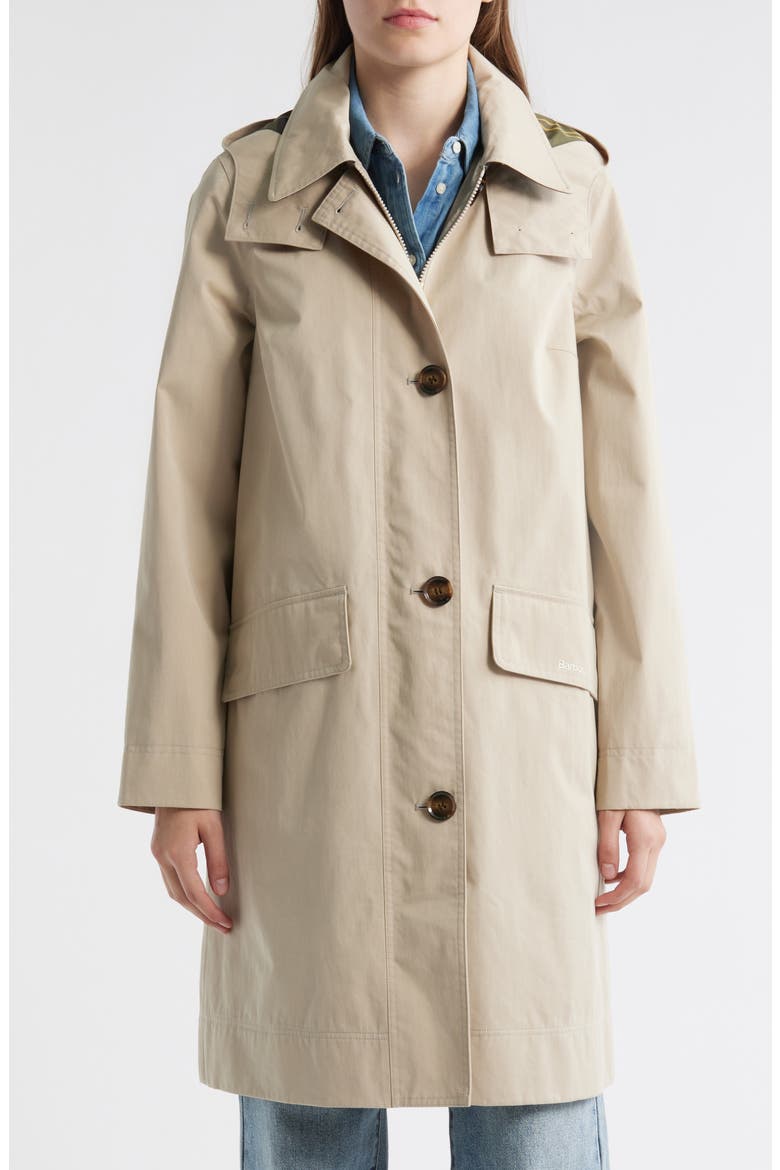 Barbour Women's Hebrides Longline Waterproof Jacket with Removable Hood