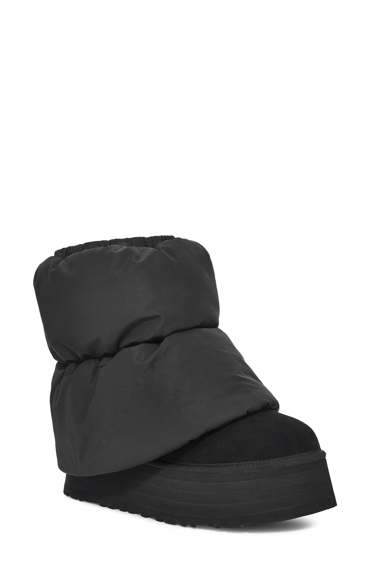 UGG Classic Mini Dipper Puffer Platform Boot - Black