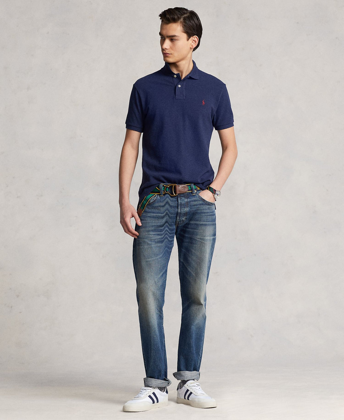 Ralph Lauren Men's Classic-Fit Cotton Polo Shirt - Spring Navy Heather