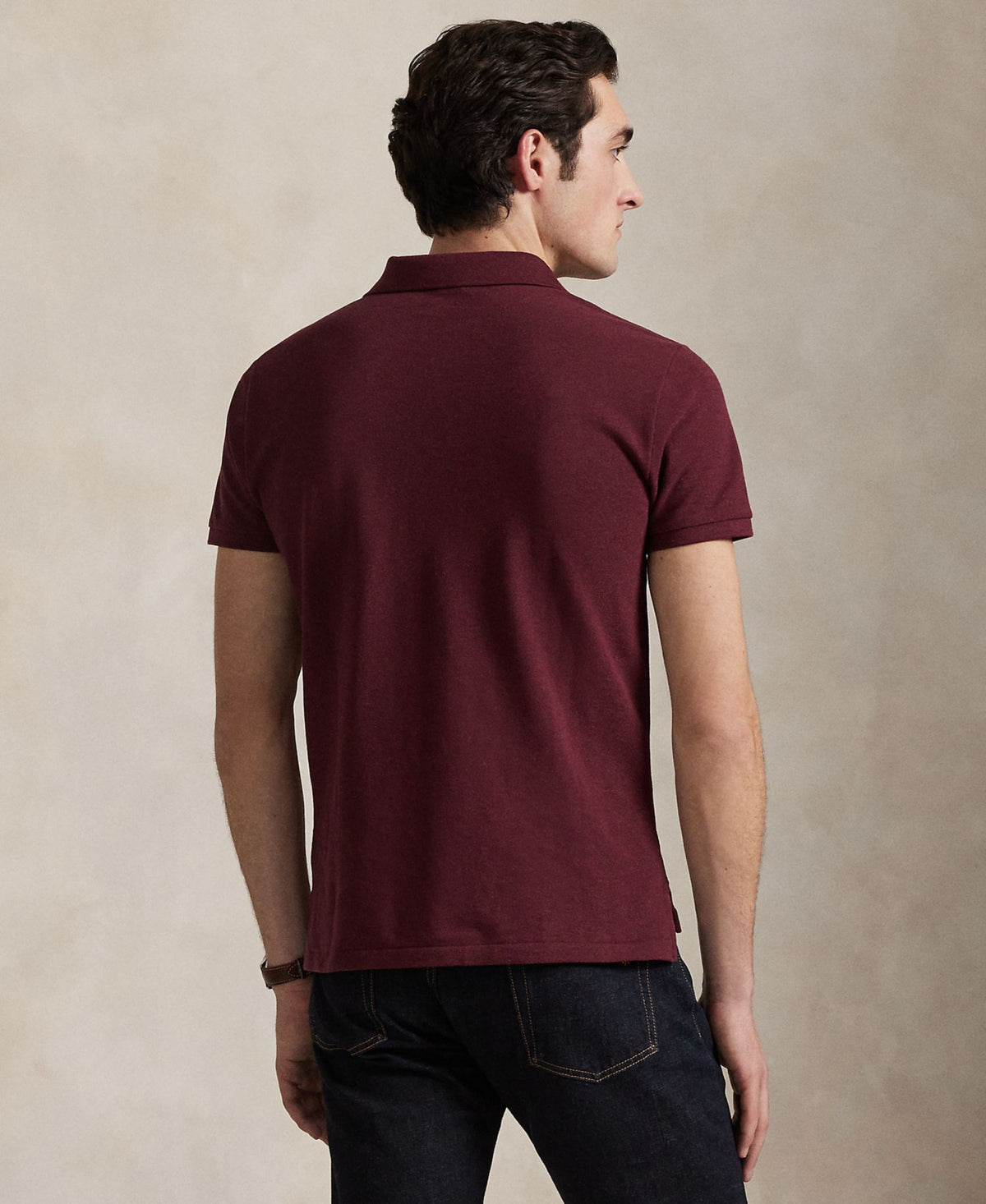 Ralph Lauren Men's Classic-Fit Cotton Polo Shirt - Spring Wine Heather