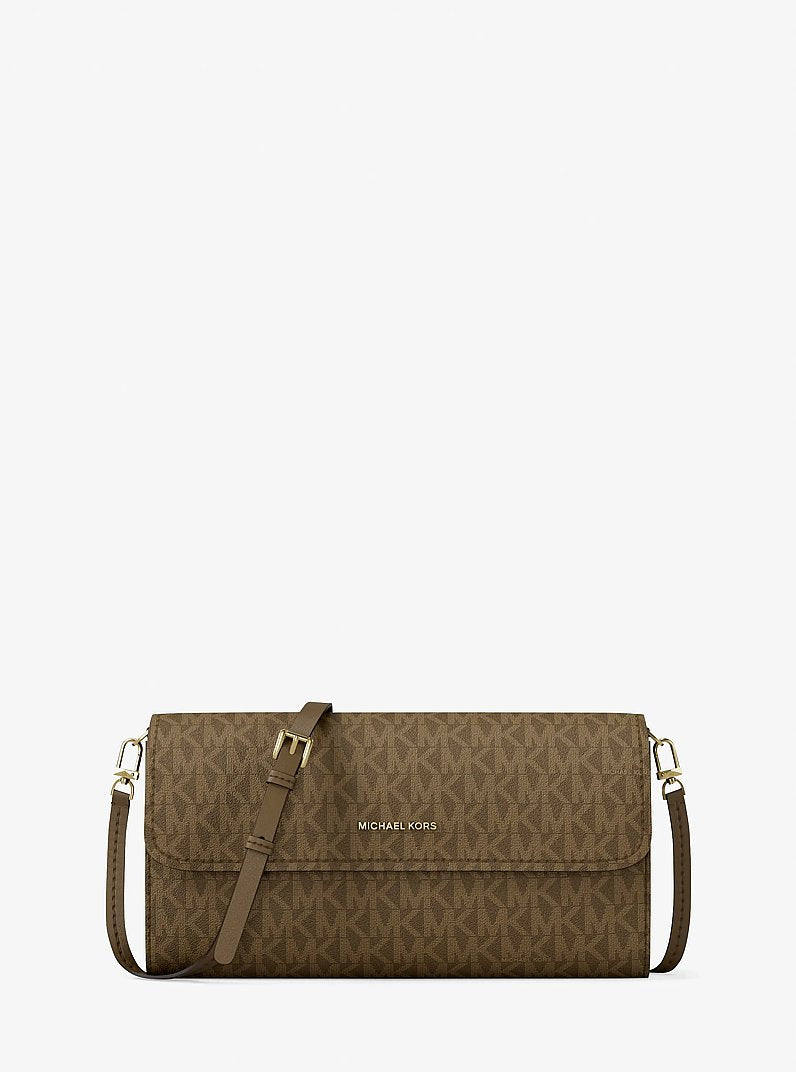 Michael Kors Jet Set Small Signature Logo Convertible Crossbody Bag