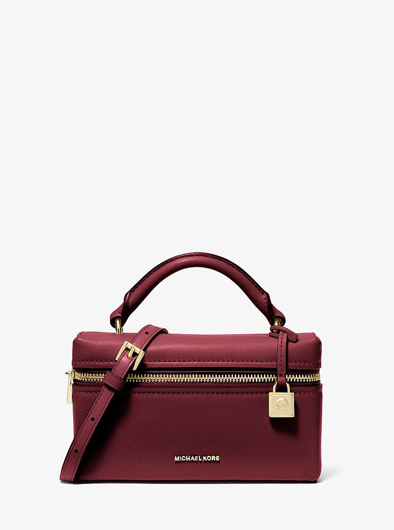 Jana Extra-Small Convertible Crossbody Bag - Leather / Deep Red