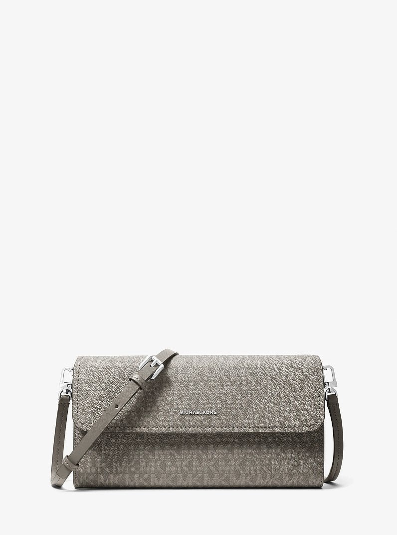 Michael Kors Jet Set Small Signature Logo Convertible Crossbody Bag