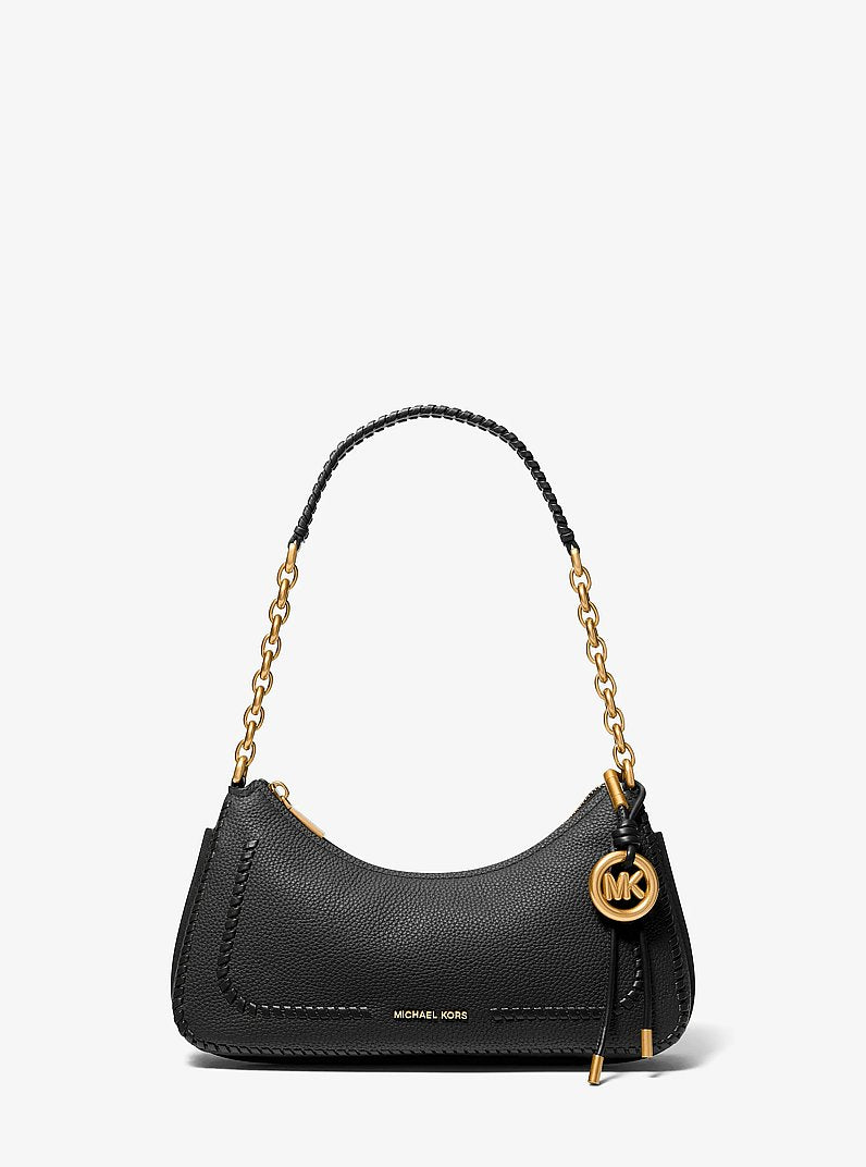 Michael Kors Nolita Medium Pebbled Leather Chain Pochette