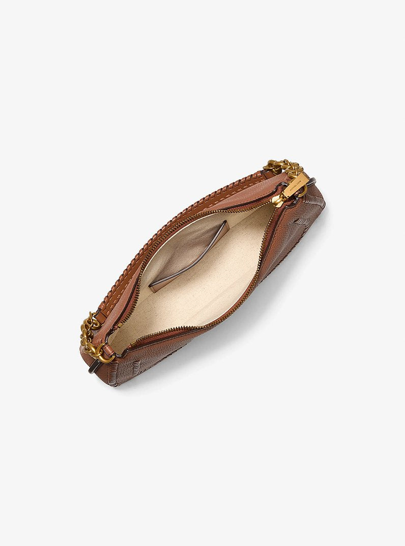 Michael Kors Nolita Medium Pebbled Leather Chain Pochette