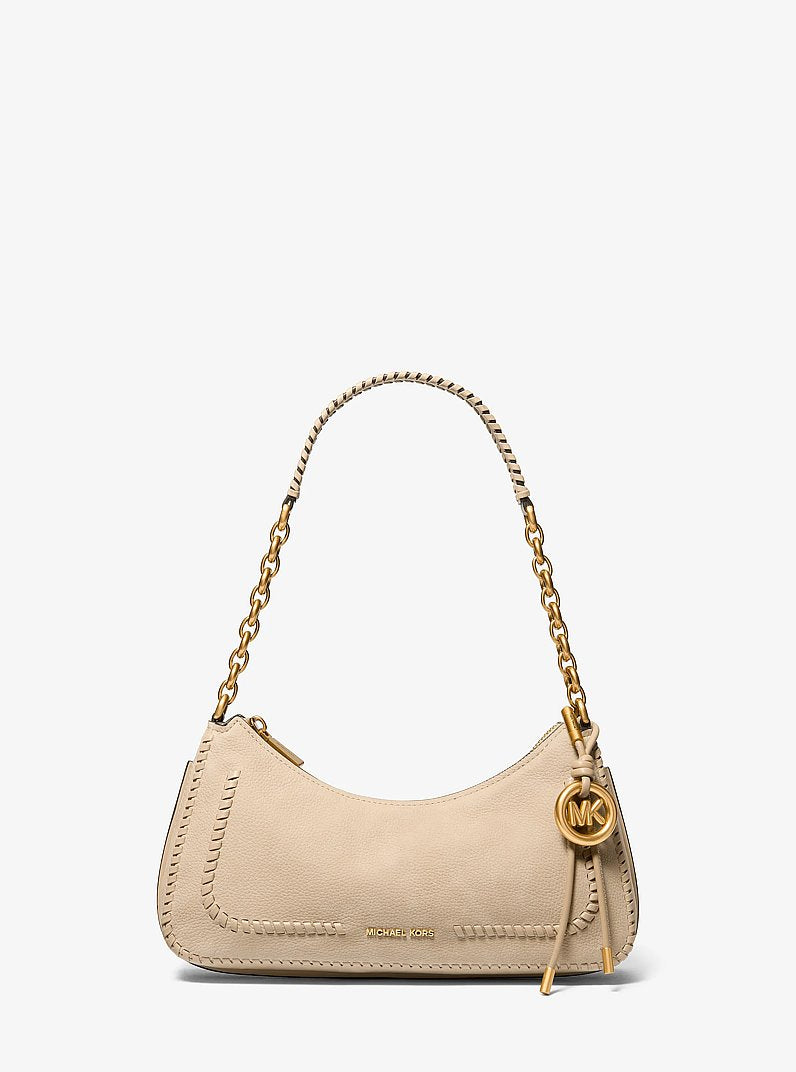 Michael Kors Nolita Medium Pebbled Leather Chain Pochette