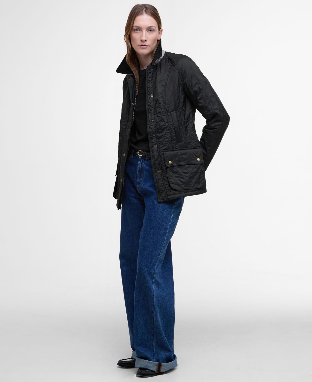 Barbour Women's Beadnell Polarquilt Jacket Black
