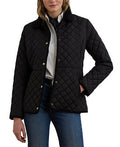 Ralph Lauren Women's Faux-Sherpa-Collar Quilted Coat - Black