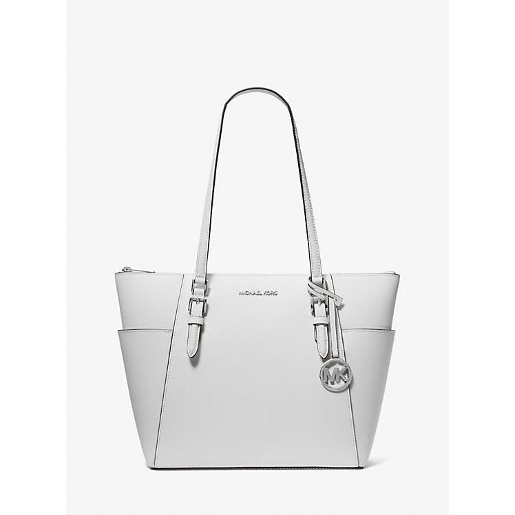Michael Kors Charlotte Charlotte Large Saffiano Leather Top-Zip Tote Bag