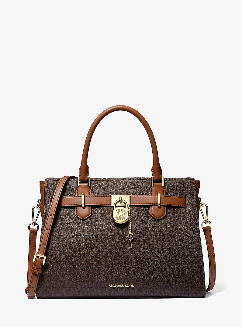 Michael Kors Landon Medium Leather Satchel