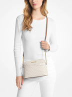 Jet Set Travel Medium Logo Dome Crossbody Bag - Vanilla 3