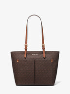 Michael Kors Jet Set Medium Logo Pocket Tote Bag - Brown