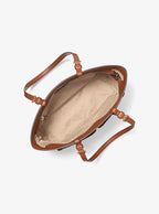 Jet Set Medium Logo Pocket Tote Bag - Brown 2