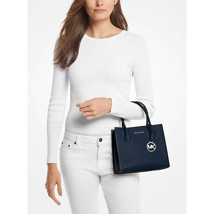 Michael Kors Mercer Medium Pebbled Leather Crossbody Bag