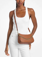 Carmela Medium Convertible Crossbody - Pebbled Leather Luggage 3