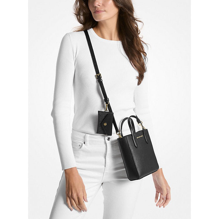 Bolso bandolera extrapequeño Vincent de Michael Kors con tarjetero y logotipo