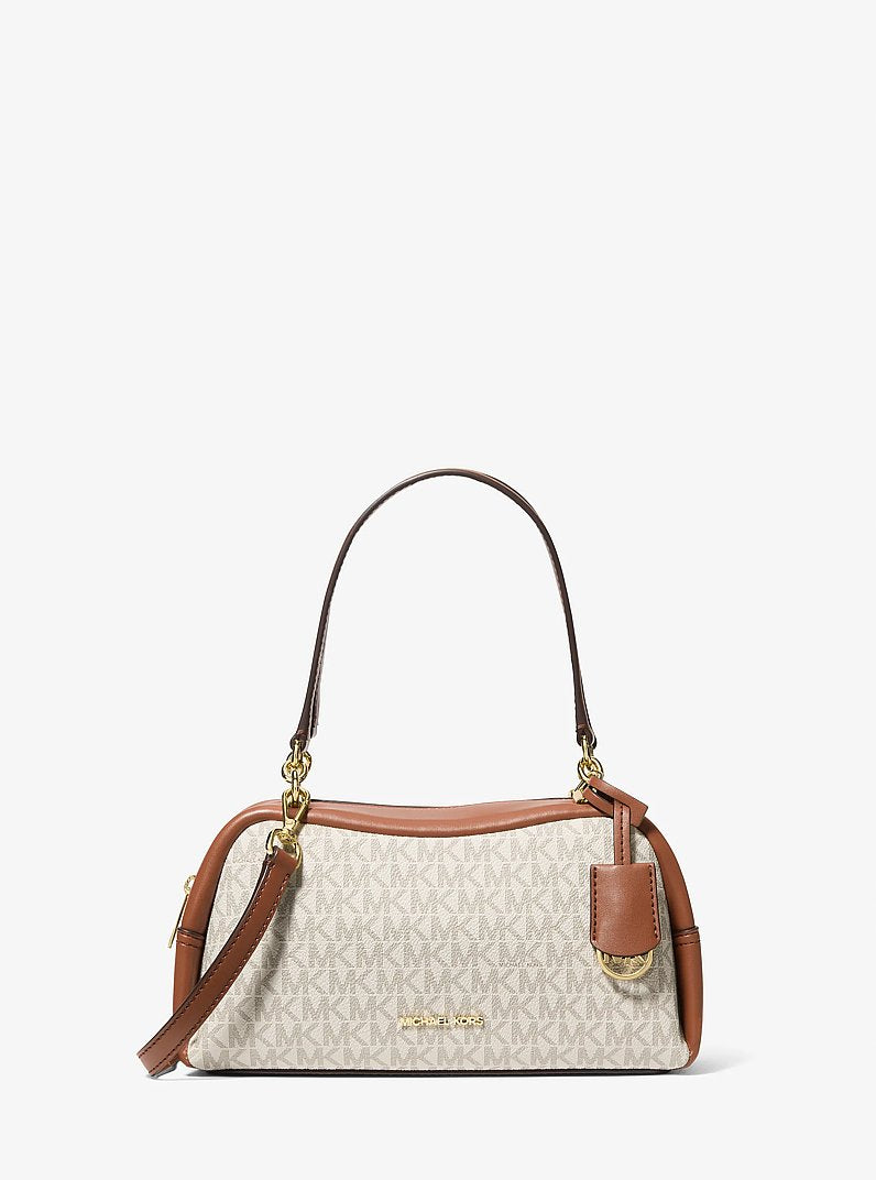 Michael Kors Cecily Small Shoulder Bag Signature Canvas - Vanilla