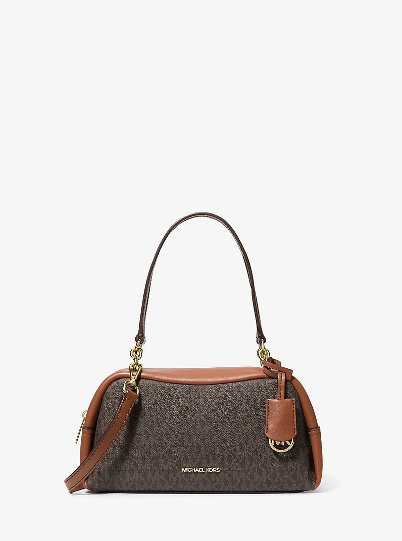 Michael Kors Cecily Small Shoulder Bag Signature Canvas - Brown