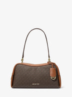 Michael Kors Cecily Medium Shoulder Bag Signature Canvas - Brown