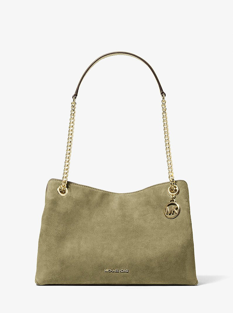 Michael Kors Christina Medium Signature Logo Messenger Bag