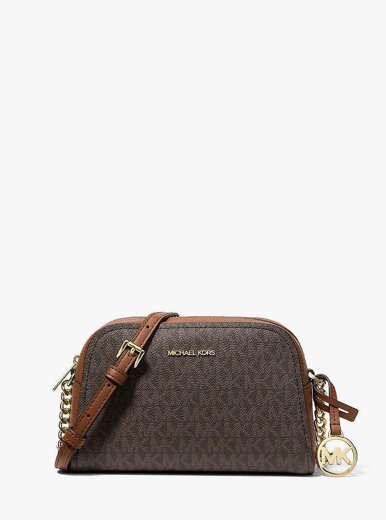 Michael Kors Ashton Extra-Small Signature Logo Camera Crossbody Bag - Brown