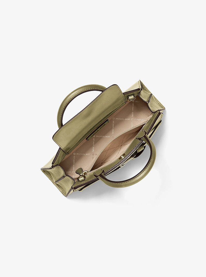 Michael Kors Greta Small Leather Satchel