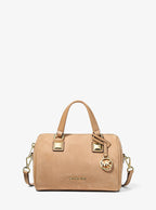 Michael Kors Grayson Small Pebbled Leather Duffel Crossbody Bag