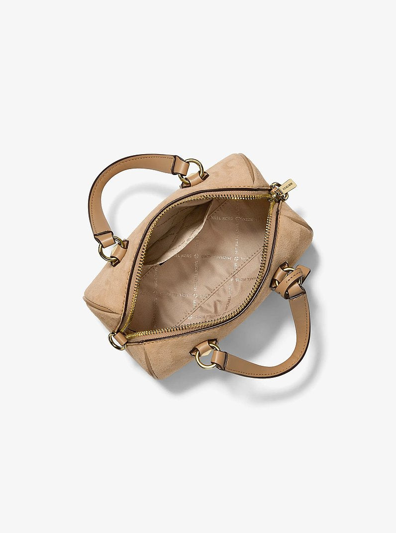 Michael Kors Grayson Small Pebbled Leather Duffel Crossbody Bag