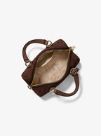 Michael Kors Grayson Small Pebbled Leather Duffel Crossbody Bag