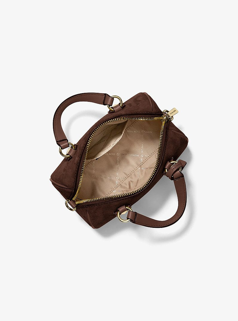 Michael Kors Grayson Small Pebbled Leather Duffel Crossbody Bag