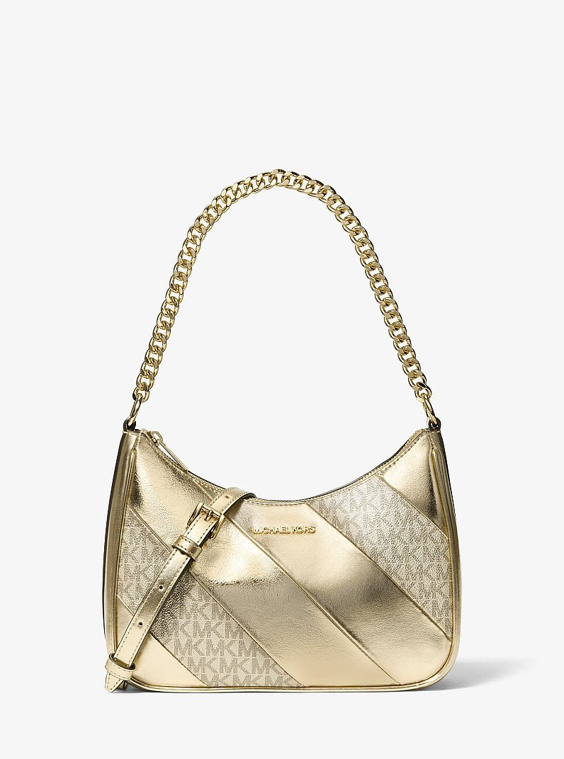 Michael Kors Jet Set Travel Large Signature Logo Convertible Crossbody Bag