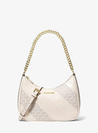 Michael Kors Jet Set Travel Large Signature Logo Convertible Crossbody Bag