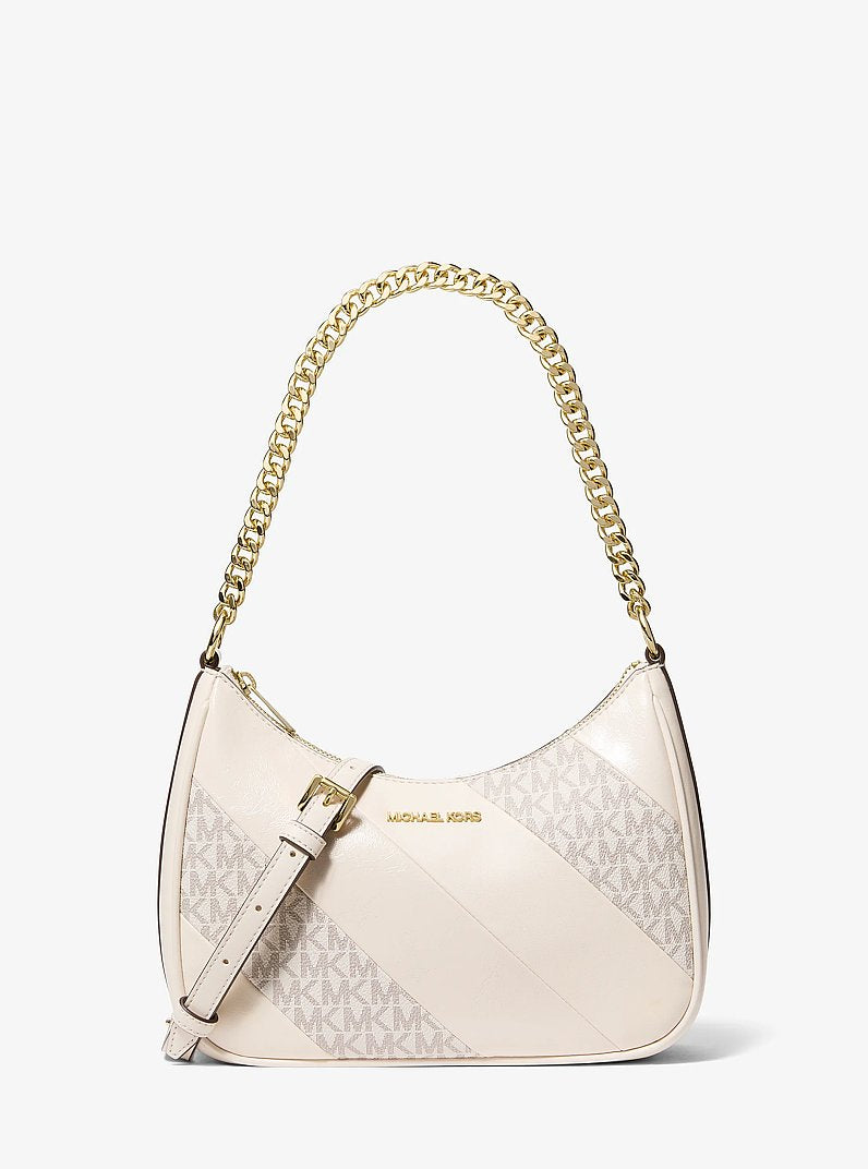 Michael Kors Jet Set Travel Large Signature Logo Convertible Crossbody Bag