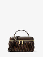 Vivi Small Vanity Crossbody Bag - Matelassé Burnished / Chocolate