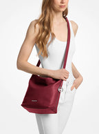 Michael Kors Roey Bucket Bag - Maroon