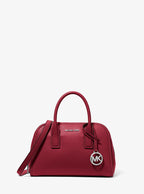 Michael Kors Ashton Small Messenger Bag Leather - Maroon