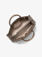 Greta Medium Satchel - Signature Logo Mushroom alt view
