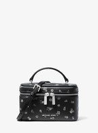 Vivi Small Vanity Crossbody Bag - Floral Printed / Black