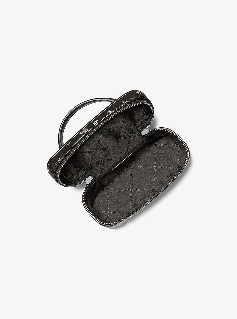Vivi Small Vanity Crossbody Bag - Floral Printed / Black