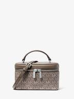 Vivi Small Vanity Crossbody Bag - Signature Logo / Mushroom