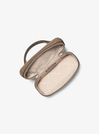 Vivi Small Vanity Crossbody Bag - Signature Logo / Mushroom