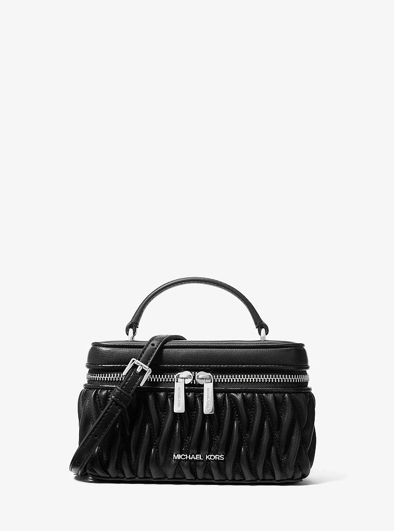 Vivi Small Vanity Crossbody Bag - Matelassé Burnished / Black