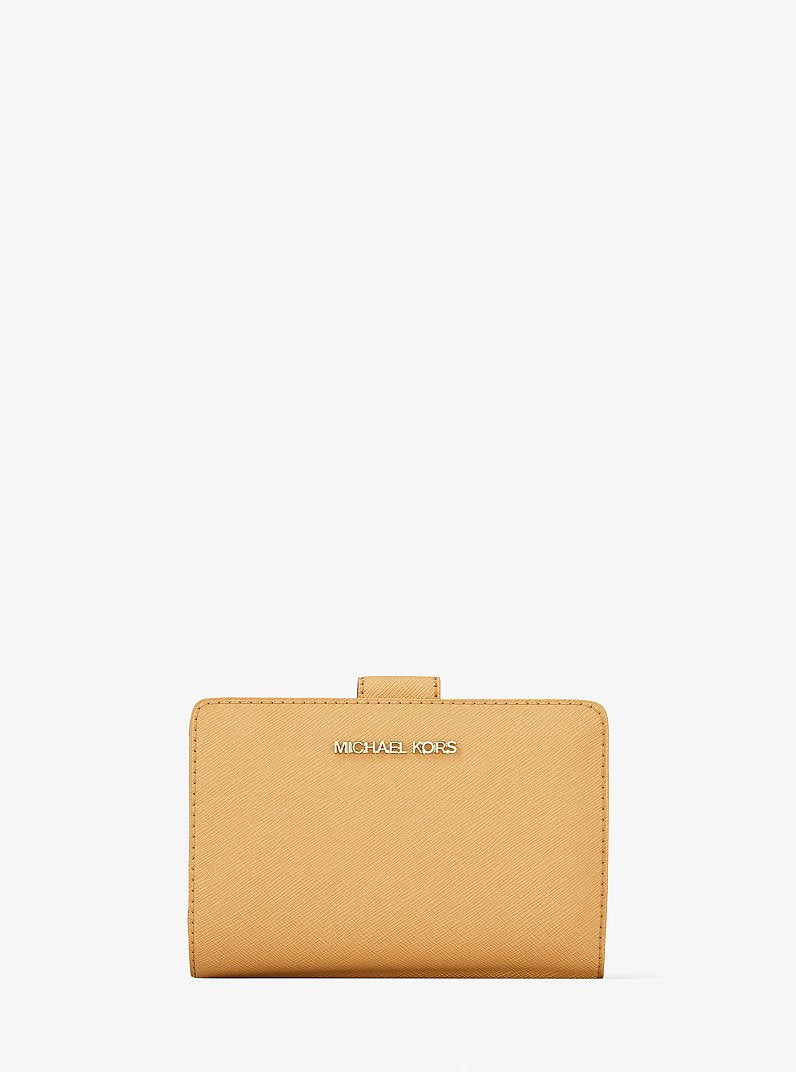 Michael Kors Medium Crossgrain Leather Wallet - Honeywheat