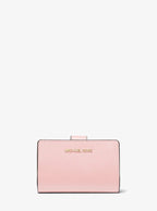 Michael Kors Medium Crossgrain Leather Wallet - Powder Blush