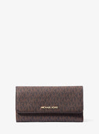 Michael Kors Jet Set Large Logo Trifold Wallet - Brown