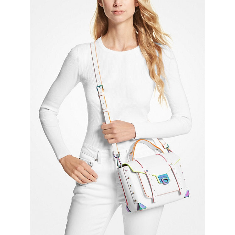 Michael Kors Manhattan Orta Kontrastlı Deri Çanta